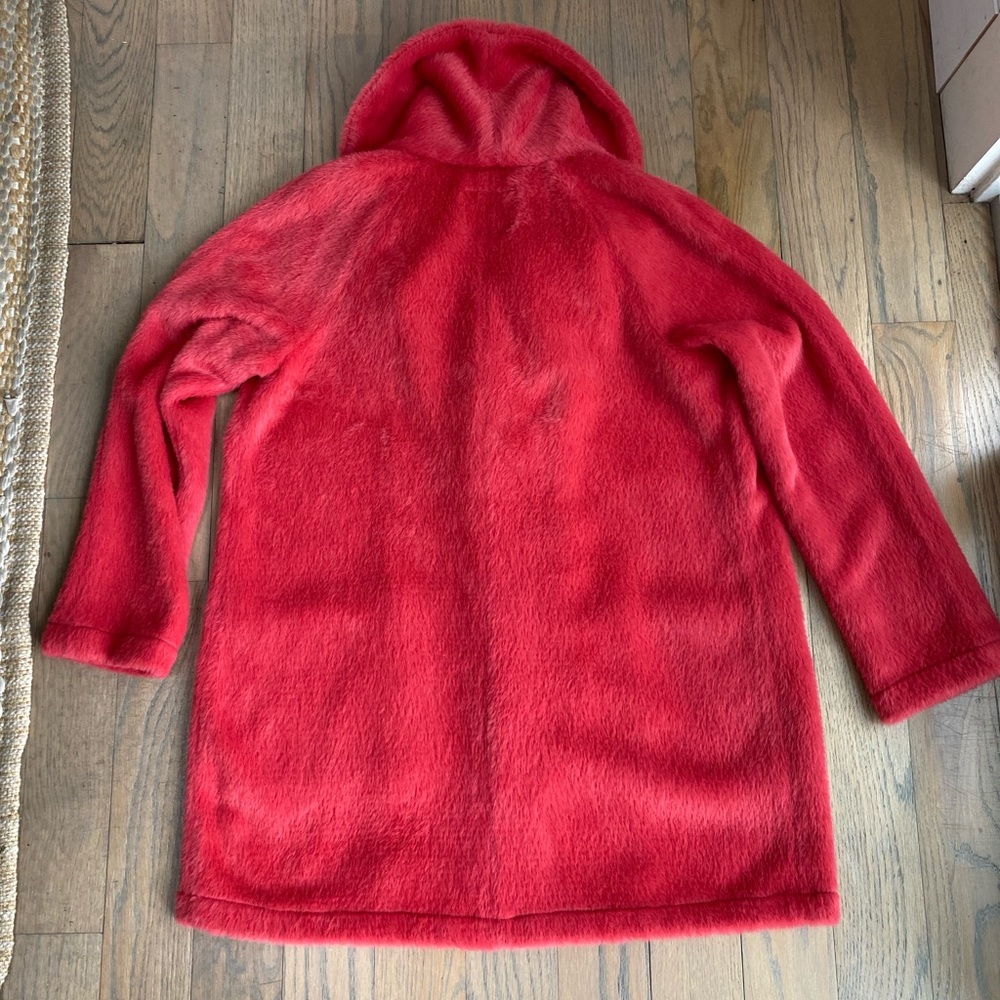 NWT - Anthropologie Sanctuary Elana Plush Shawl Jacket in Pink/Rose. Size Small - Picture 4 of 6